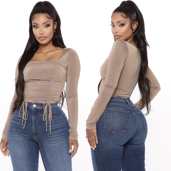 Fashion Nova Tops - Fashion Nova What's The Ruche Cropped Top